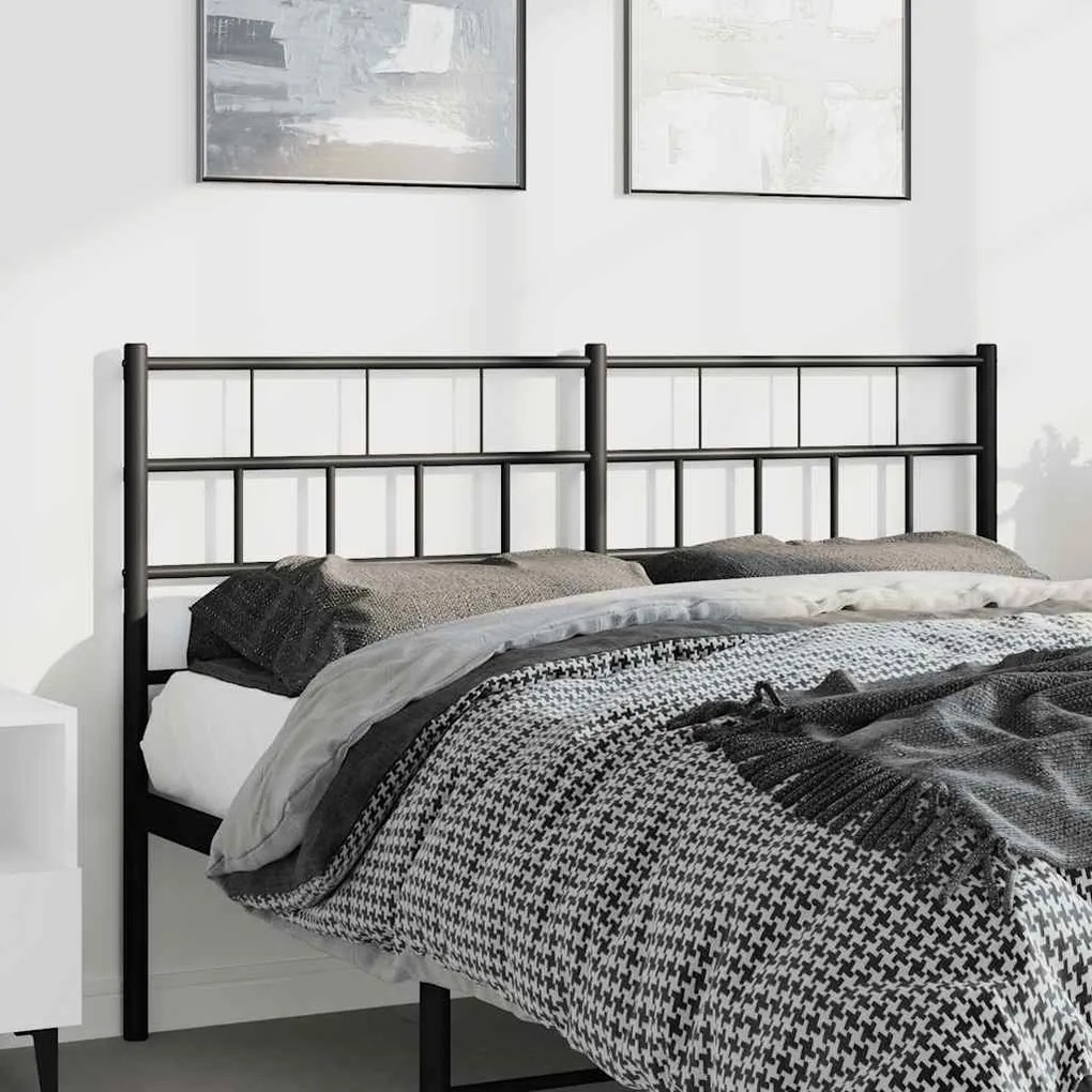 Testiera İn Metallo Nero 135 Cm /