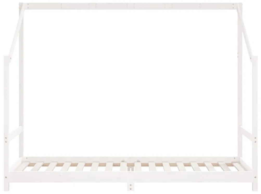 Giroletto per bambini bianco 90x200cm in legno massello di pino