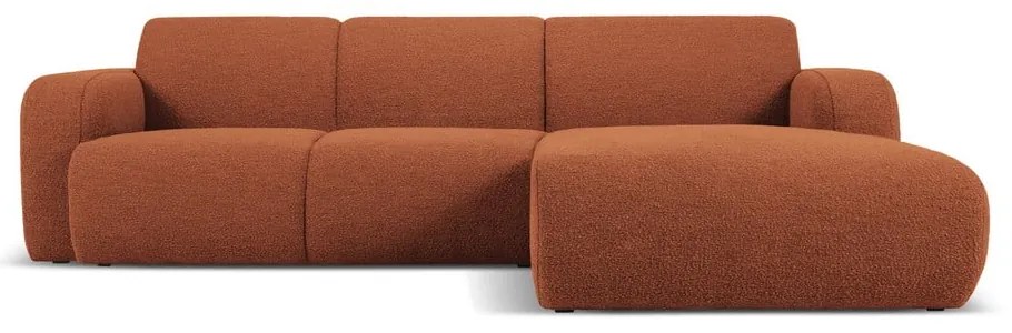 Divano angolare marrone in tessuto bouclé (angolo destro) Molino - Micadoni Home