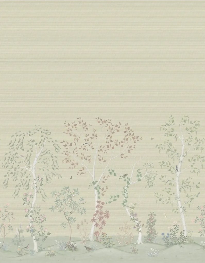Cole & Son Wandbild Seasonal Woods Grasscloth - Oat Natural Grasscloth