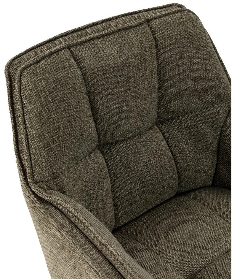 Set di sedie da pranzo verde in imbottito 2 pz Keiko – Marckeric