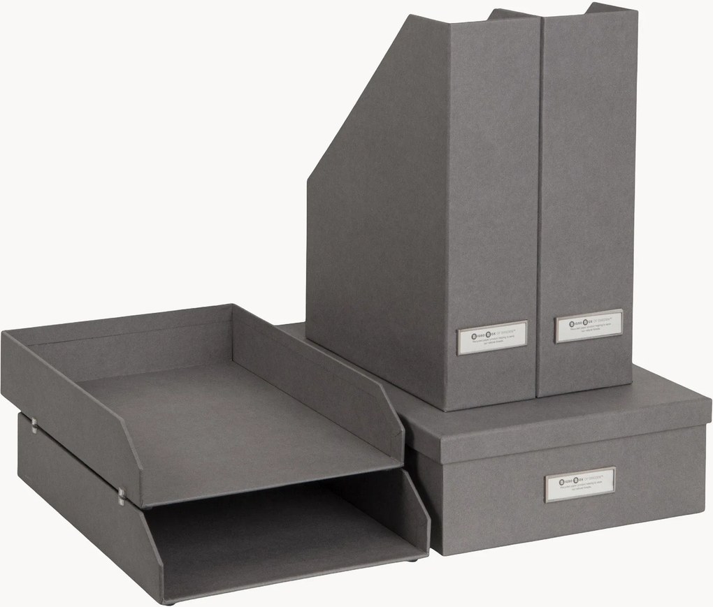 Set di 5 organizer da scrivania Holger