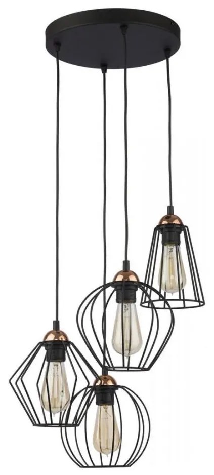 Lampadario a sospensione con filo GALAXY 4xE27/60W/230V