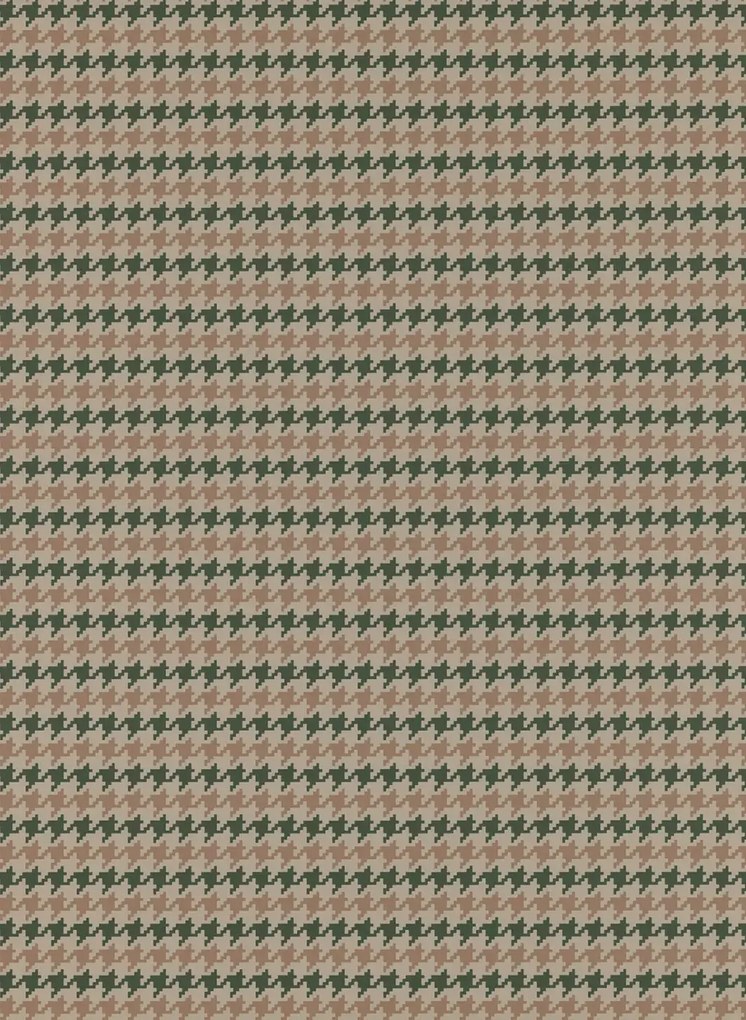 Ulricehamns Tapete Houndstooth - Green