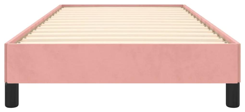 Giroletto rosa 90x190 cm in velluto