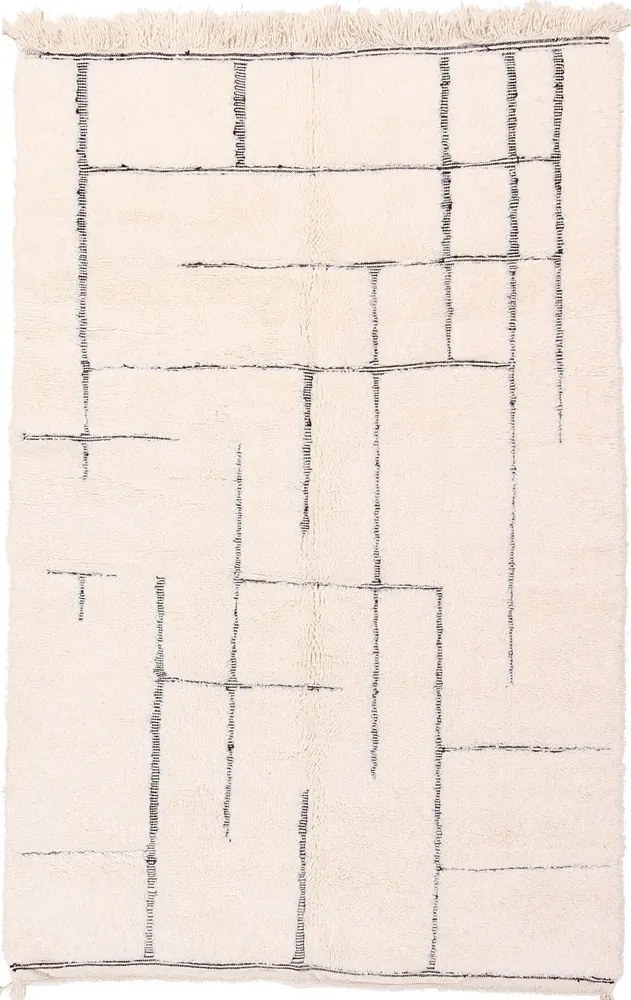 Berber Tappeto orientale 160 x 240 Beige (Marocco) Annodato A Mano