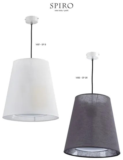 Jupiter 1497 - Lampadario SPIRO 1xE27/60W/230V