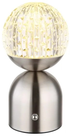 Globo 21007N-Lampada da tavolo LED dimmerabile con funzione Touch JULSY LED/2,5W/3,7V 2700/4000/6500K opaco