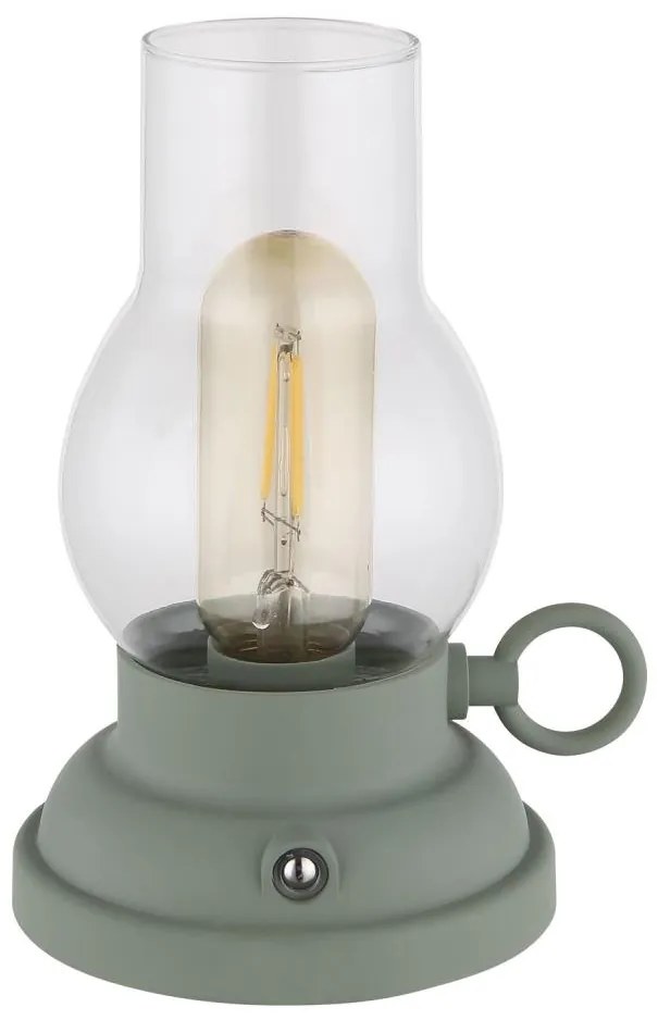 Globo 58016B - Lampada da tavolo LED dimmerabile PETRO LED/1W/3,7V 1200mAh verde