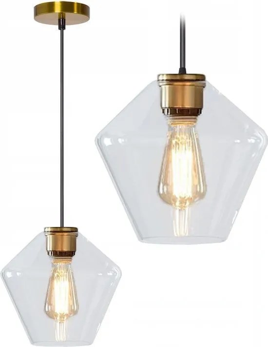 Lampada da soffitto di vetro APP440-1CP Transparent