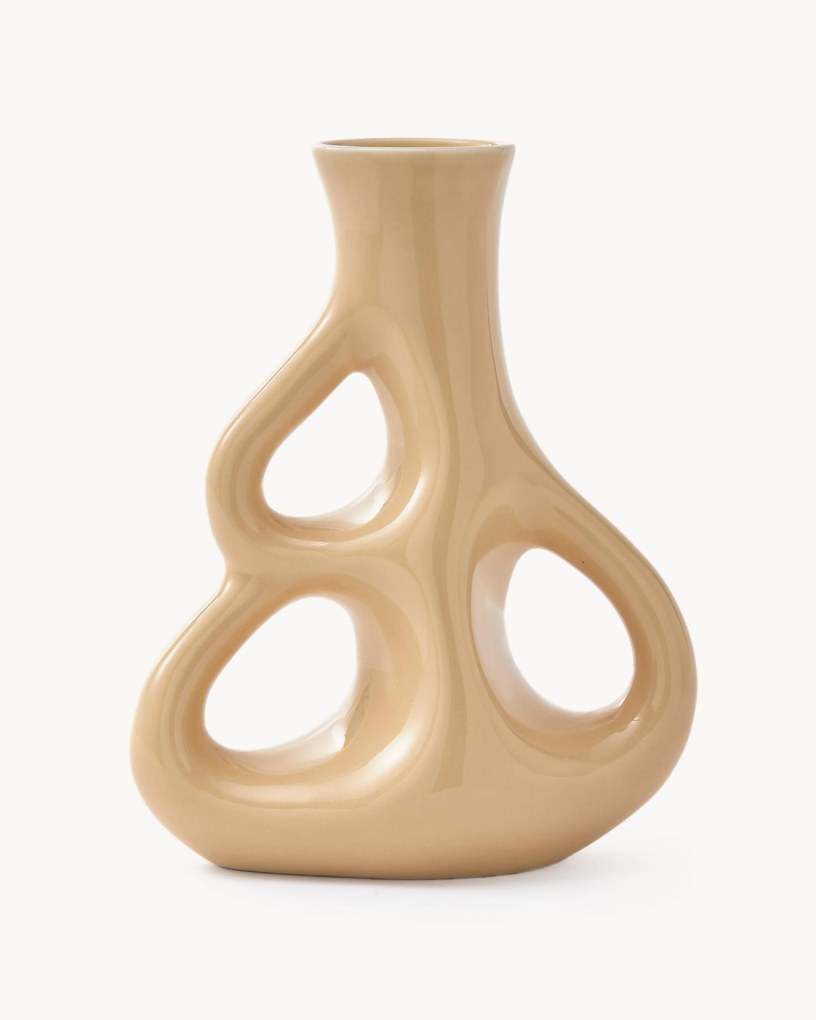 Vaso in ceramica Three Ears, alt. 21 cm