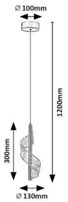 Rabalux 72414 - Lampadario LED su cavo ZOFRAEL LED/6W/230V 3000K
