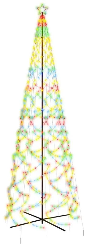 Albero di Natale a Cono Colorato 1400 LED 160x500 cm