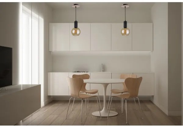 Lampadario a sospensione con filo JANTAR WOOD 1xE27/60W/230V