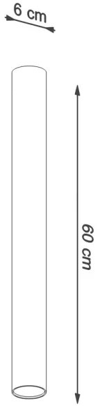Sollux SL.1003 - Faretto LAGOS 1xGU10/10W/230V 60 cm nero