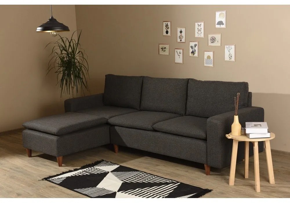 Divano angolare grigio (angolo sinistro) Lungo - Balcab Home