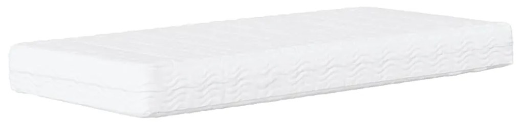 Divano letto con materasso crema 90x200 cm in tessuto