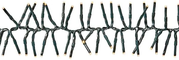 Nedis CLCS768 - Catena luminosa LED da esterno, 768 LED, 7 funzioni, 8,6 m, IP44, bianco caldo