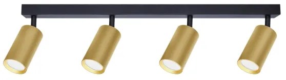 Brilagi - LED RGBW Faretto dimmerabile SELE GOLDEN 4xGU10/4,8W/230V nero/oro