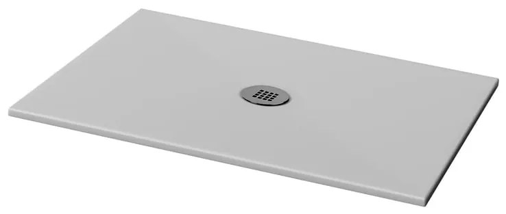 Piatto doccia in ceramica extra slim grigio L 100 x L 80 cm