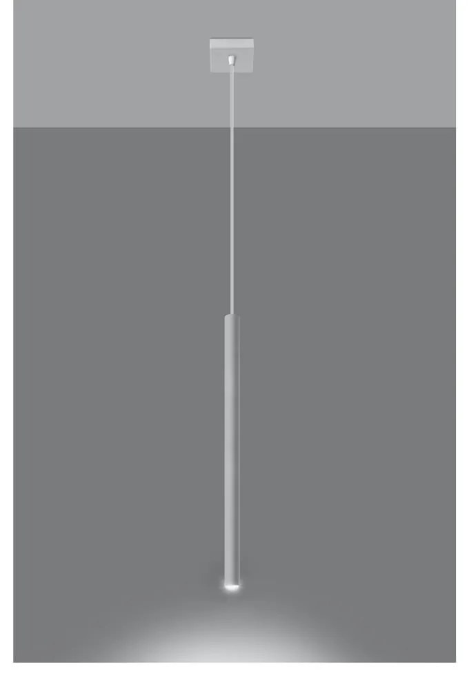 Apparecchio a sospensione bianco Singolo Fideus - Sollux