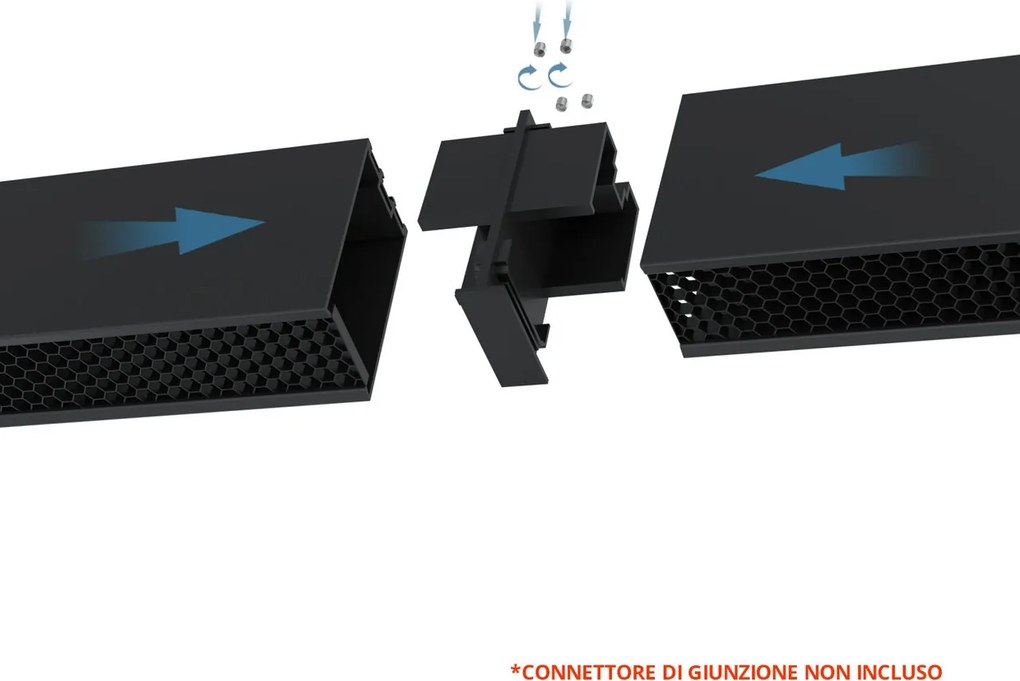 Plafoniera Lineare LED 40W 120cm UGR11 con driver Philips Bianca o nera