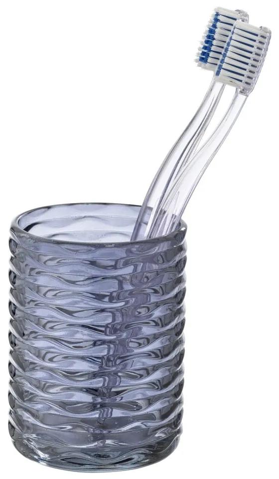 Bicchiere di vetro blu scuro per spazzolini da denti Vetro - Wenko