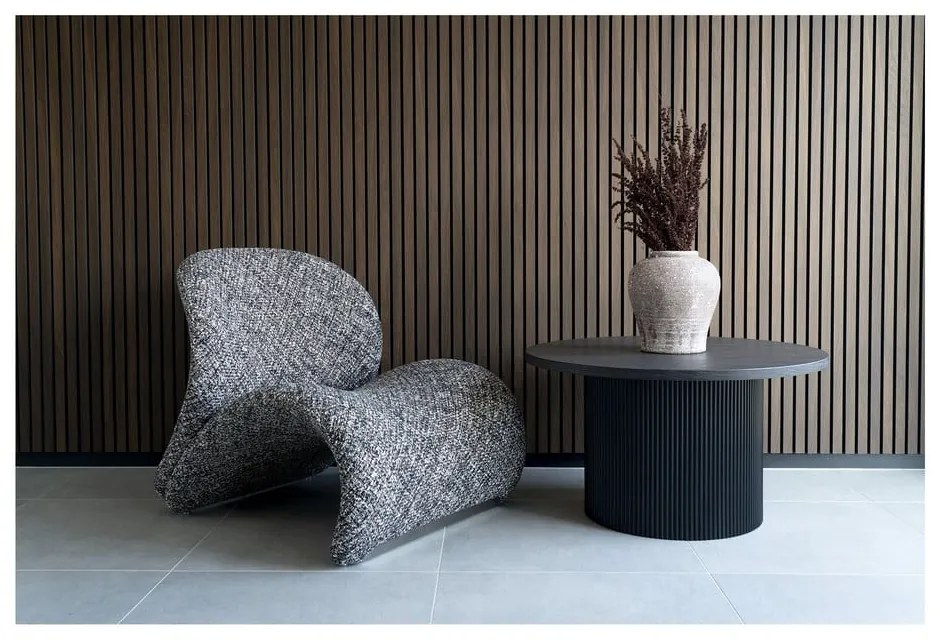 Tavolino rotondo marrone scuro effetto pioppo ø 80 cm Boavista - House Nordic