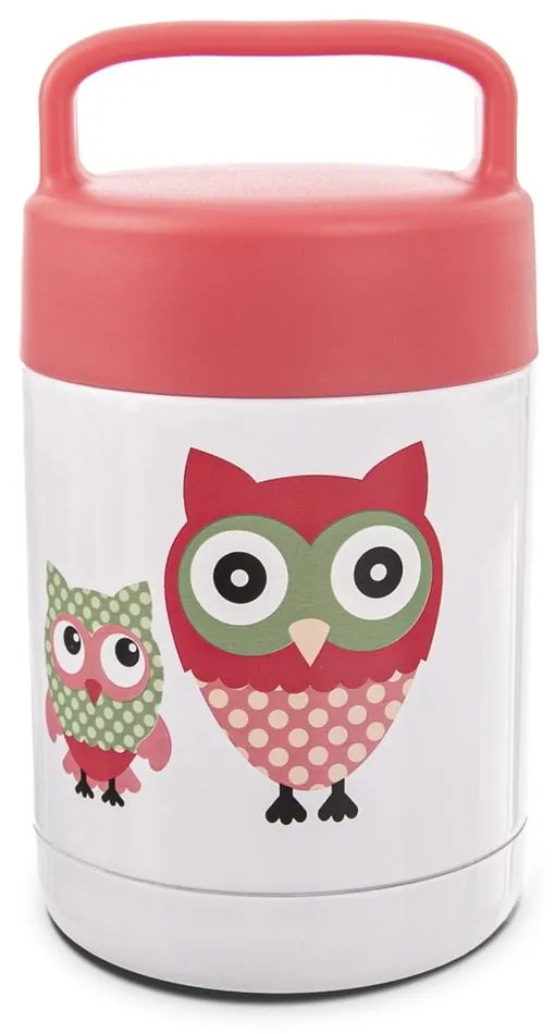 Thermos rosso e bianco per bambini 480 ml Sova - Orion