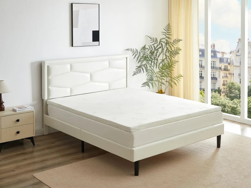 Topper Luxe memory foam 140 x 190 cm - ALOE VERA di NATUREA
