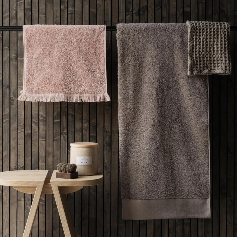 Asciugamani in cotone rosa in set da 2 30x50 cm Frino - Blomus