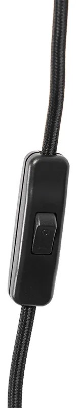 Applique da parete orientale in bambù 35 cm con spina - Rina