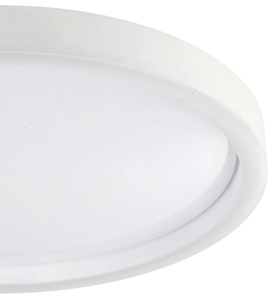 Plafoniera Moderna Montemorelos-Z Alluminio Bianco Luce Led Integrato 17,8W