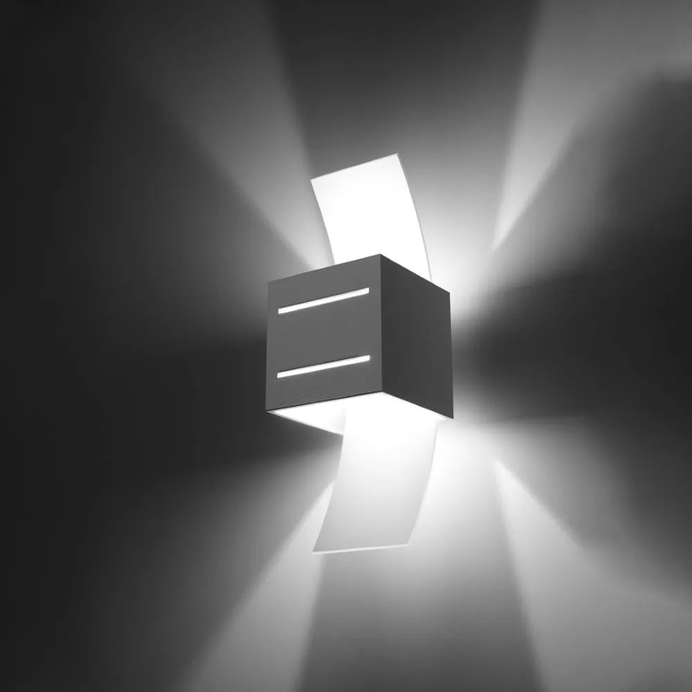 Lampada da parete bianca Carlo - Sollux