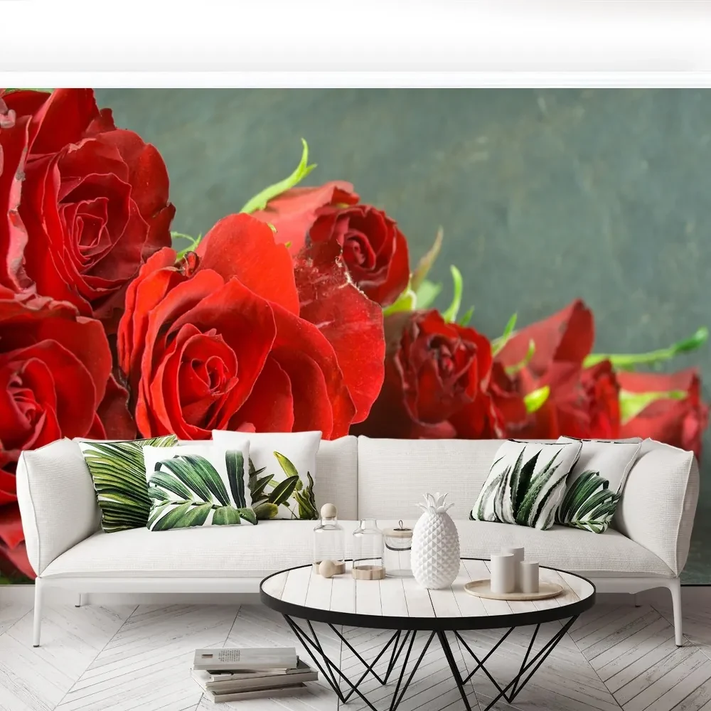 Wall Mural Rose rosse