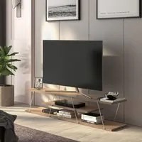 Mobile TV 'Sffle' Consolle Basso Porta TV a 3 Ripiani 143 x 33 x 30 cm Mobile TV Moderno Mobile TV da Soggiorno -