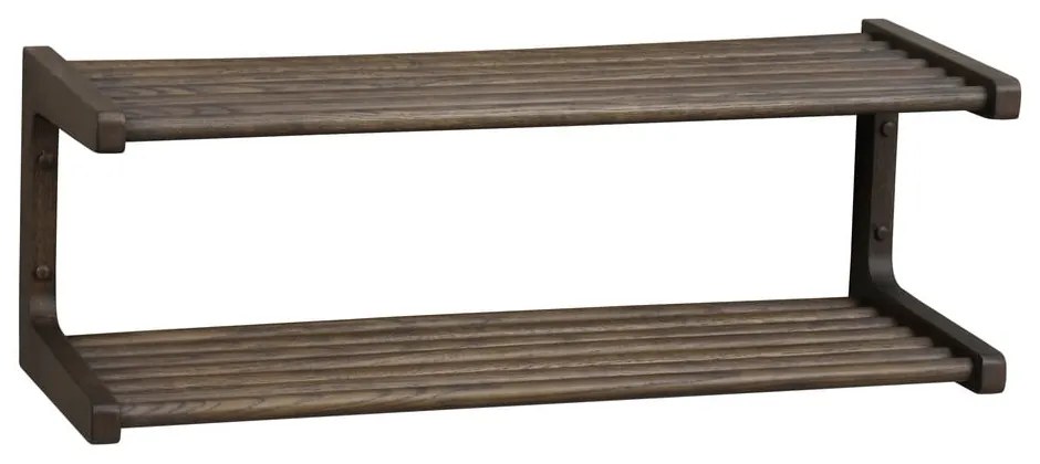 Scarpiera pensile marrone scuro in legno di quercia Inverness - Rowico