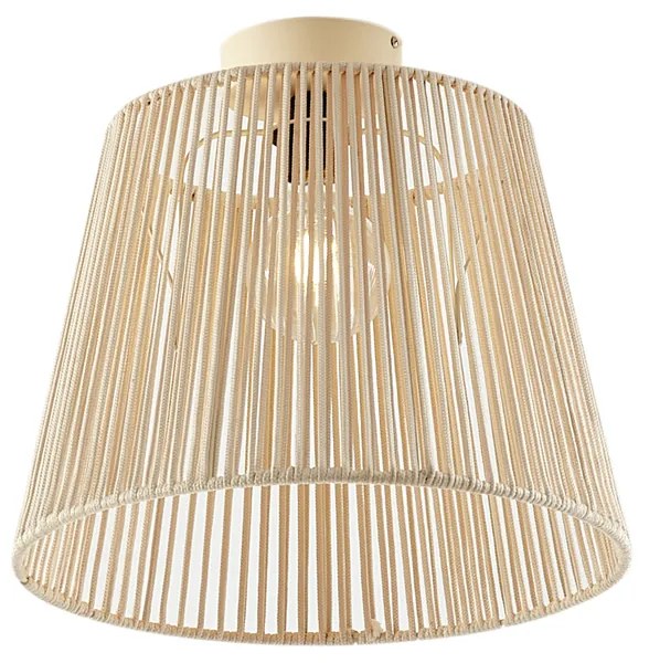 Plafoniera da esterno con corda beige IP54 - Jayla