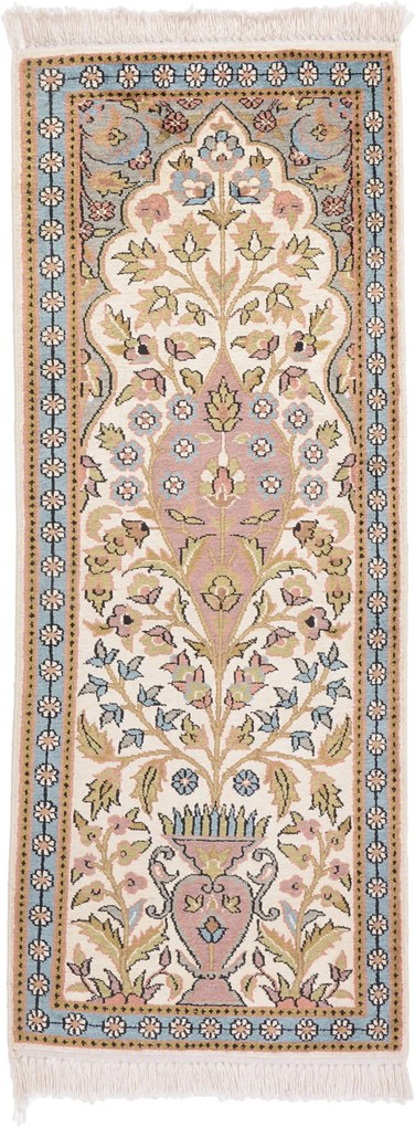 Cashmere Silk Tappeto orientale 120 x 50 (Indian) Annodato A Mano