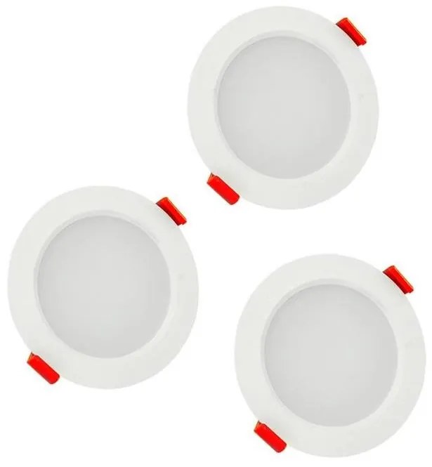 SET 3xLED Lampada da incasso per bagno MIRO LED/6W/230V IP44