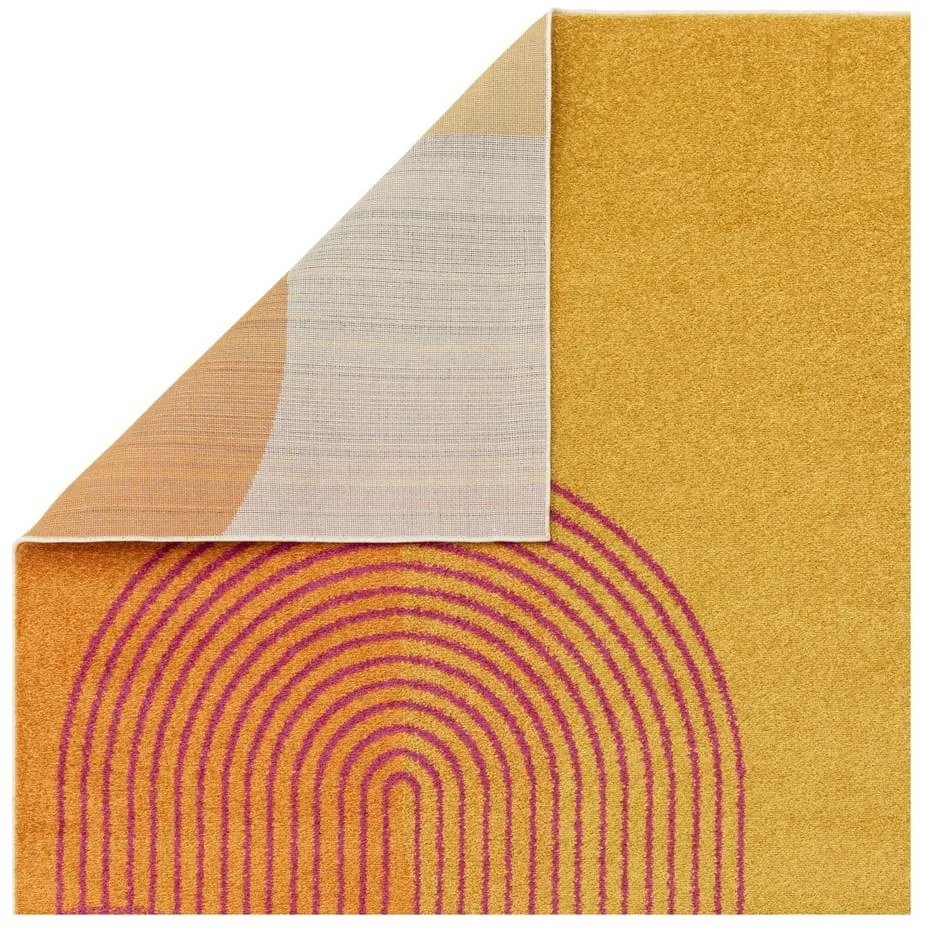 Tappeto giallo/arancione 120x170 cm Muse Orange Retro – Asiatic Carpets