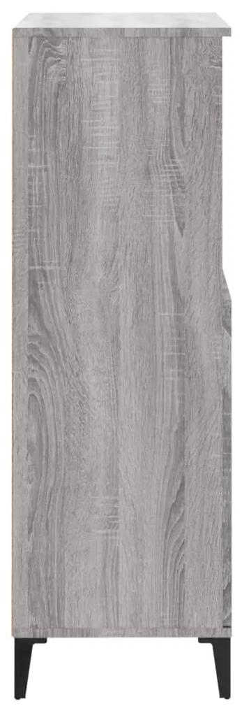 Credenza grigio sonoma 60x36x110 cm in legno multistrato
