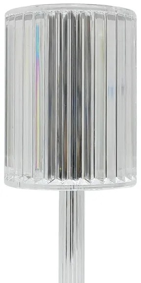 Lampada da tavolo LED ricaricabile a sfioramento SIMPLE LED/1W/5V 2400 mAh 3000-6000K trasparente
