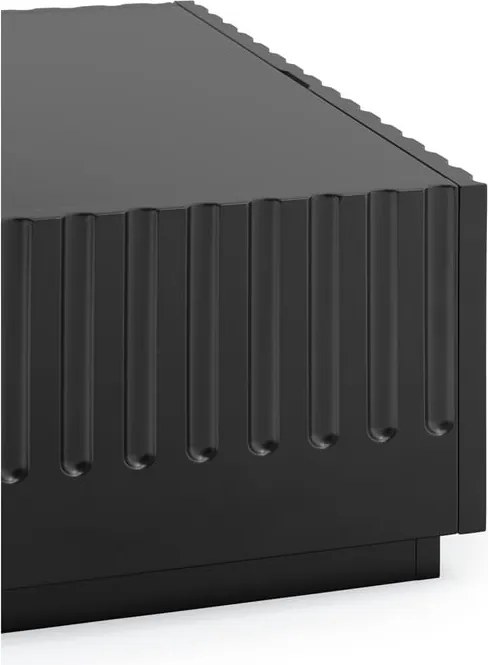 Tavolino nero con 2 cassetti Doric - Teulat