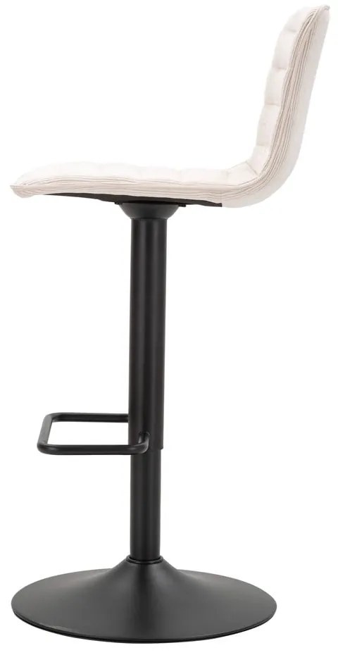 Sgabello da bar bianco e nero con altezza regolabile (altezza seduta 61 cm) Malia - Mauro Ferretti