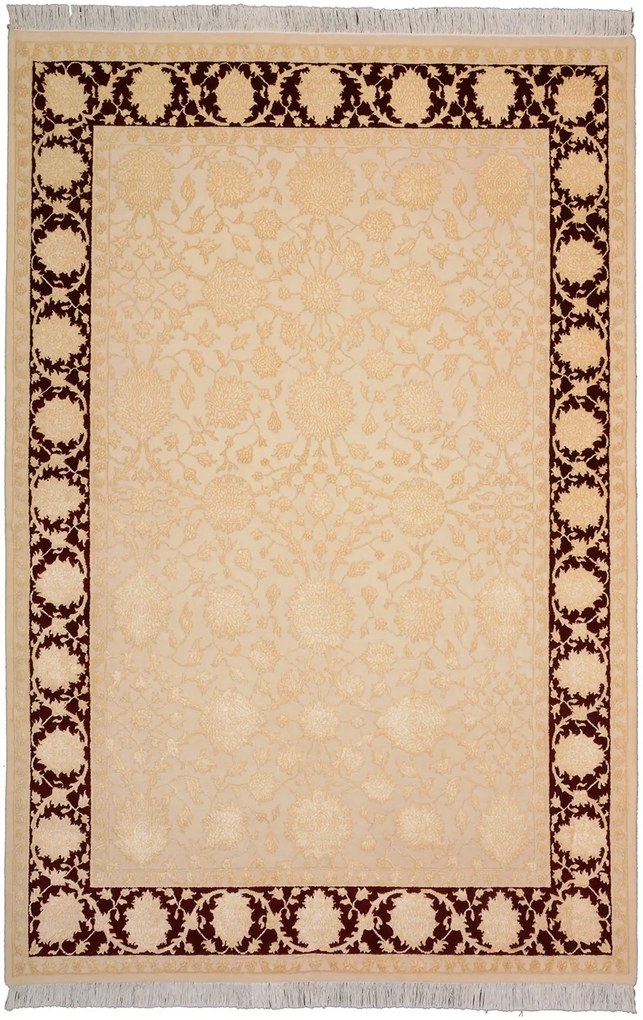 Tabriz Tappeto 170 x 250 Beige (Indian) Annodato A Mano