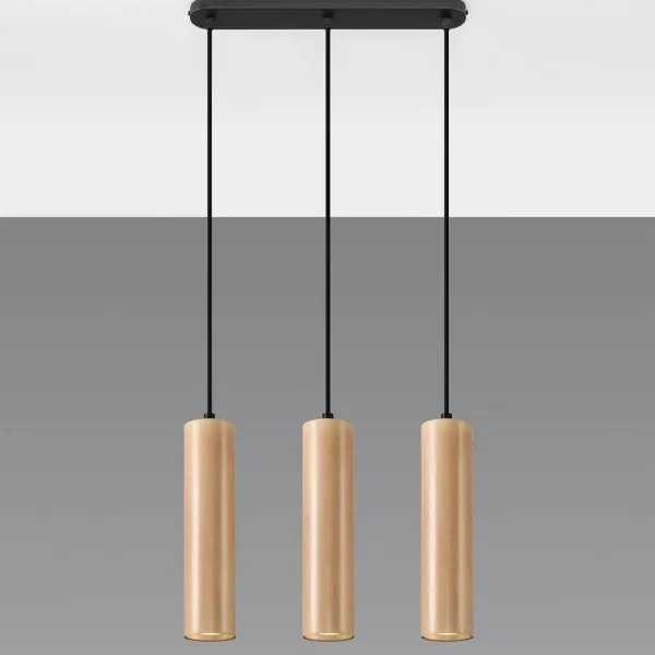 Sollux SL.0638 - Lampadario a sospensione con filo LINO 3xGU10/40W/230V