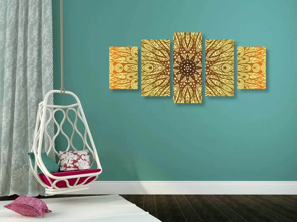 Quadri 5 pezzi – Ornamento etnico unico