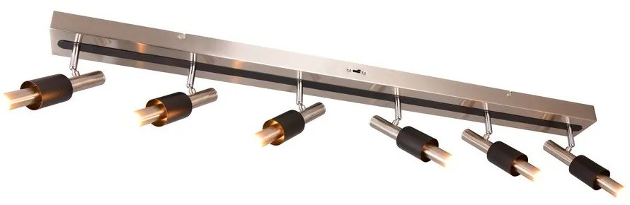 Faretto LED nero e argentato 20,5x120 cm Ikaris – Trio Select
