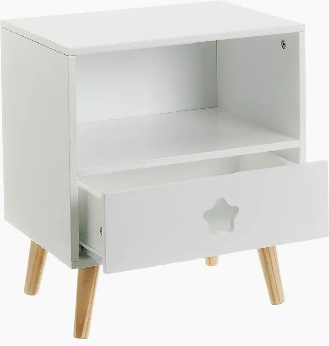 Comodino bianco per bambini - Casa Selección